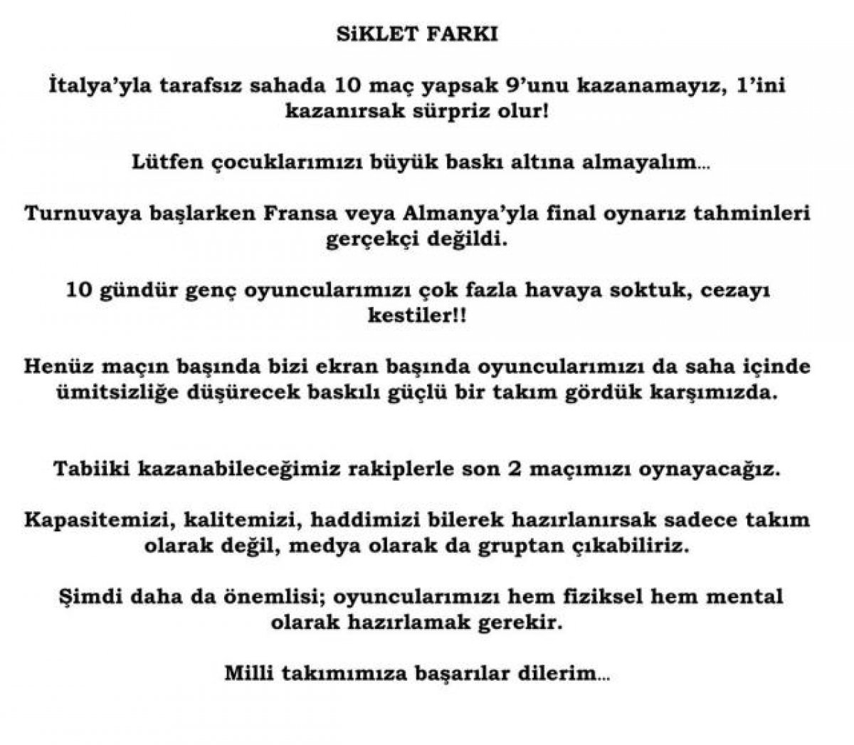 Rıdvan Dilmen İtalya maçını değerlendirdi